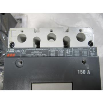 ABB S3NQ150TW Circuit Breaker 3 Pole 150 Amp VGC!!! Free Shipping