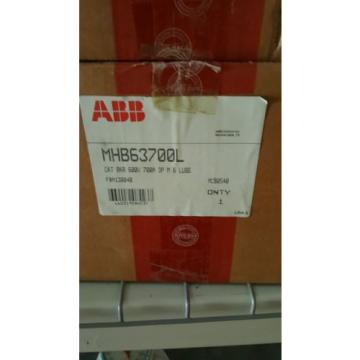 ABB MHB63700L CIRCUIT BREAKER 700A 600V 3-POLE 6-LUG NEW $999EA