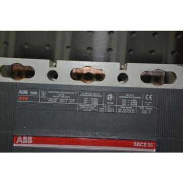 ABB Sace pr211 S6N 600 Amp 600 Volt 4 Pole Breaker S6 N 600A K6TH-4 AG10077568