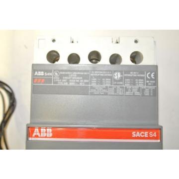 ABB S4N 250 Amp SACE PR211 24 VAC/VDC Shunt