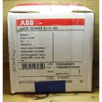 ABB SACE ISOMAX S1 N 100 R20 (20 AMP)