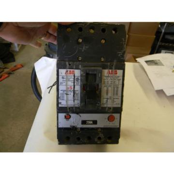 ABB MJ-4333250 Amp Circuit Breaker w/ Aux 120V Trip 600 Vac 3 Pole   C6