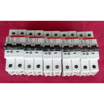 FIVE (5) ABB Miniature Circuit Breakers S202U-K6, 2 pole 6A 240VAC 4016779621366