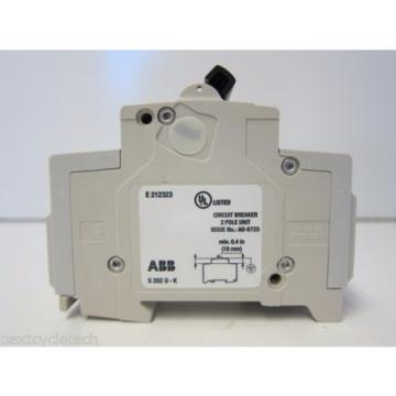 ABB S202U-K15A 15A 2-pole 240V Circuit Breaker
