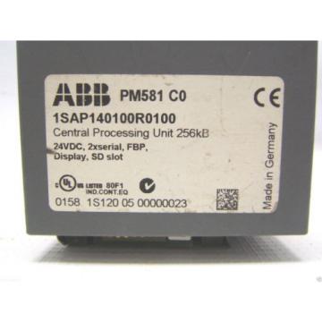 ABB   1SAP140100R0100    PM581 C0    MINI CPU 256KB   60 Day Warranty!