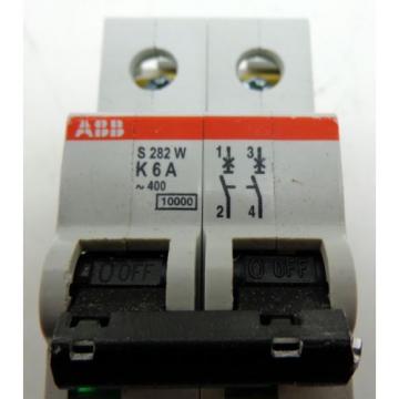 ABB K6A S282W 2-Pole Circuit Breaker