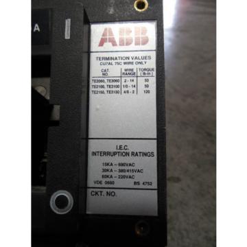 USED ABB UXAB 727131 R 103 Circuit Breaker 20 Amps 600VAC