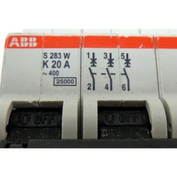 ABB K20A S283W 3-Pole Circuit Breaker