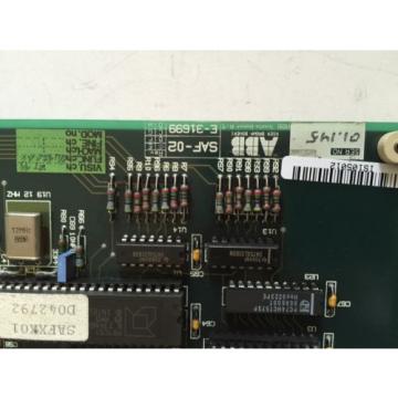 USED ABB  SAF-02,E-31699,18316-1792-P3 PCB BOARD,BOXZL