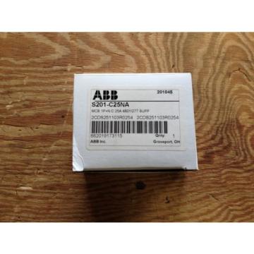 ABB S201-C25NA Current Limiting CB 1P 25A Trip Curve C 480Y/277VAC *NEW IN BOX!*