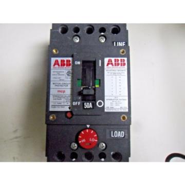 (Q5-4) 1 ABB UXAB 727131 R 709 3P 480VAC 50AMP CIRCUIT BREAKER