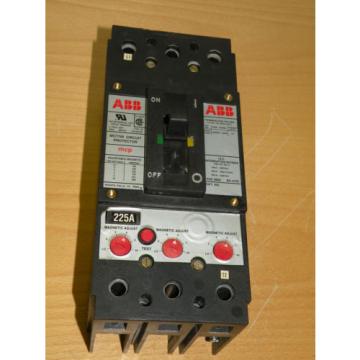 ABB 225 Amp Motor Circuit Protector 2 Pole Adjustable Magnetic Trip Type FS
