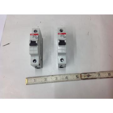 (2) ABB S201-K2A, S201K2,  2 Amp Circuit Breaker 1P, 230/240V. NEW NO BOX