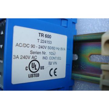ZIEHL TR 600 PT 100 TEMPERATURERELAIS w/ ABB B6-30-10 IEC 947-4-1 CONTACTOR