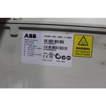 ABB 3HP FREQUENCY DRIVE ACS355-03U-05A6-4+B063