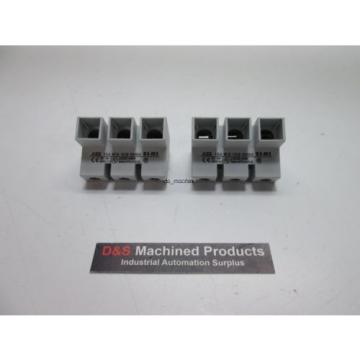New Lot of 2 ABB S3-M3 Power Infeed Block 63A, 600VAC