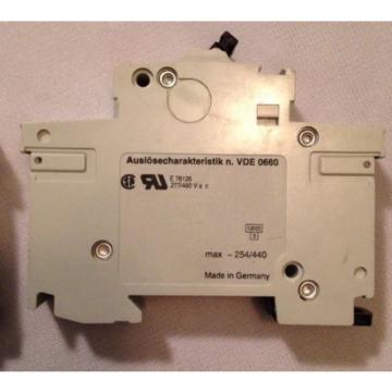 ABB S281W-K2A circuit breaker pair (2) max 254/440 made in Germany