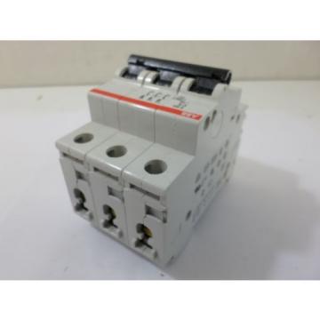 Used ABB S203 C6 Circuit Breaker 6 AMP 3 Pole 400 Volt