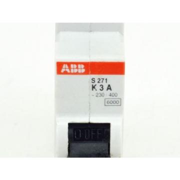 ABB S271-K3A Circuit Breaker 3AMP 1POLE 277/480VAC