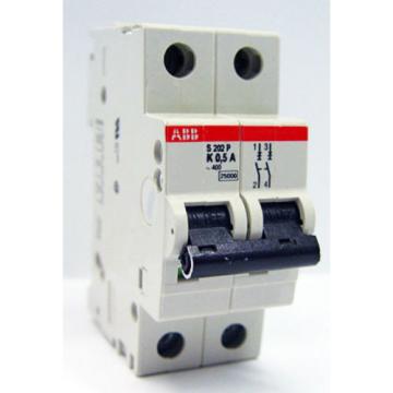 ABB S202P-K0.5 2 Pole 0.5 Amps Mini/Miniature Circuit Breaker S200P Series