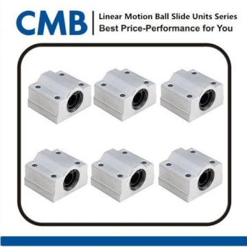 6pcs SC10UU Linear Ball Bearing Slide Unites SCS10UU Motion Bearing 10mm Tested
