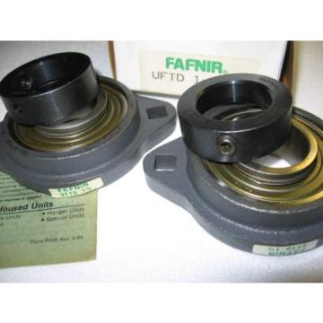 Lot of 2) Fafnir VFTD 1-3/8&#034; 2-Bolt Flange Bearing Units VFTD1-3/8 VFTD13/8