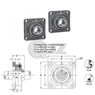 2x 5/8in Square Flange Units Cast Iron UCFS202-10 Mounted Bearing UC202-10+FS204