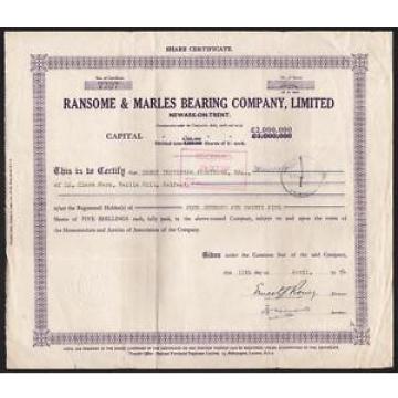 Newark-on-Trent, United Kingdom: Ransome &amp; Marles Bearing Company