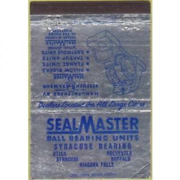 Matchbook Cover - Seal Master Ball Bearing Units Utica NY 40 Strike