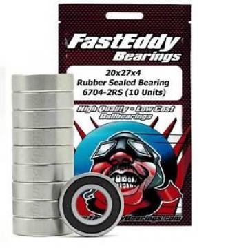 20x27x4 Rubber Sealed Bearing 6704-2RS (10 Units)