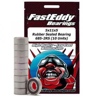 5x11x5 Rubber Sealed Bearing 685-2RS (10 Units)
