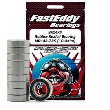 8x14x4 Rubber Sealed Bearing MR148-2RS (10 Units)