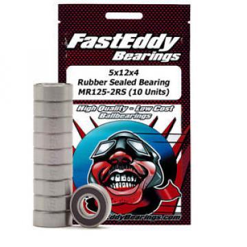 5x12x4 Rubber Sealed Bearing MR125-2RS (10 Units)