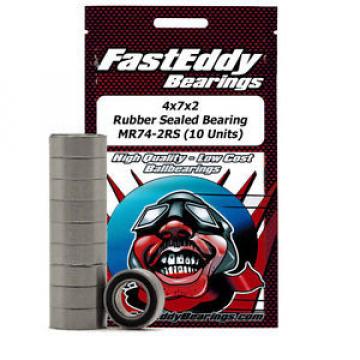 4x7x2.5 Rubber Sealed Bearing MR74-2RS (10 Units)