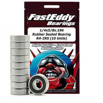 1/4x5/8x.196 Rubber Sealed Bearing R4-2RS (10 Units)