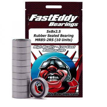 5x8x2.5 Rubber Sealed Bearing MR85-2RS (10 Units)