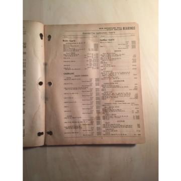 1934 - 1942 United Service Motors New Departure &amp; Hyatt Bearing Service Catalog