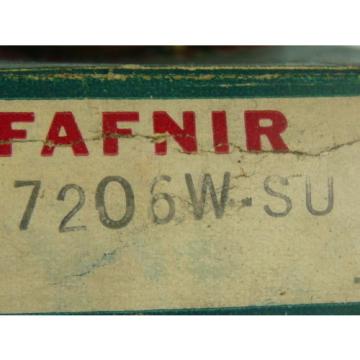 Fafnir 7206WSU Single Row Radial Thrust Ball Bearing  NEW
