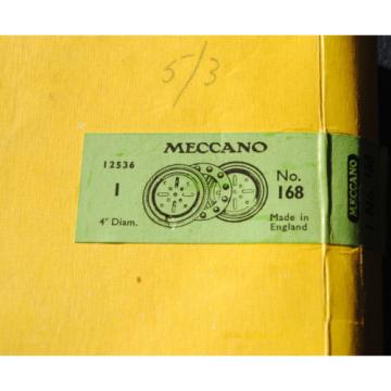 Meccano 4inch diameter ball thrust bearing complete red finish No 168 12536 1