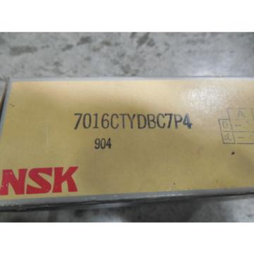 NEW NSK 7016CTYDBC7P4 Super Precision Cylindrical Roller Bearing Pair
