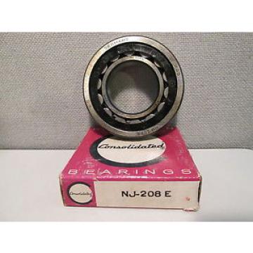 NJ208E CONSOLIDATED (FAG) CYLINDRICAL ROLLER BEARING