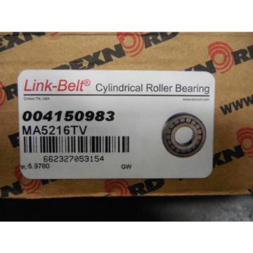 NEW Link-Belt / Rexnord MA5216TV Cylindrical Roller Bearing 004150983