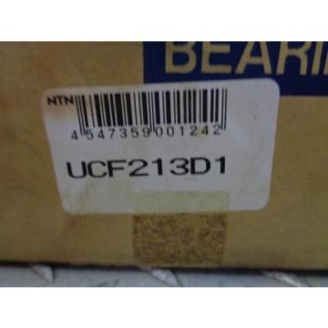 NTN BEARING UNITS UCF213D1 Light Duty Flange Bearing, 4 Bolts, Setscrew Lock