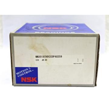 NSK NN3018KR tapered bore double-row cylindrical roller bearing 90x140x37 P4