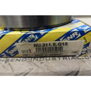 SNR Cylindrical Roller Bearing NU.211.E.G15 NU211EG15 NU211E F25 New