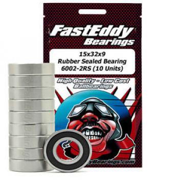15x32x9 Rubber Sealed Bearing 6002-2RS (10 Units)