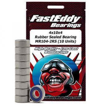 4x10x4 Rubber Sealed Bearing MR104-2RS (10 Units)