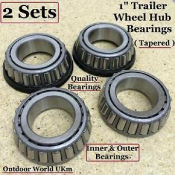 NEW 1&#034; One Inch Trailer Suspension Units Stub Axle Hub Tapered Wheel Bearings..