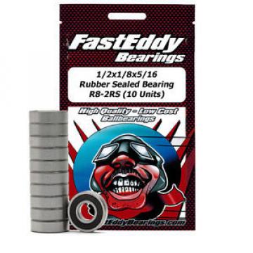 1/2x1/8x5/16 Rubber Sealed Bearing R8-2RS (10 Units)