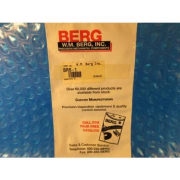 Berg W.M, BR5-1, Cylindrical Roller Thrust Bearing ,Bore=0.2520&#034;,OD=0.6770&#034;